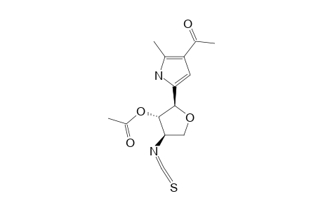 3-ACETYL-5-(2'-O-ACETYL-3'-DEOXY-3'-ISOTHIOCYANATO-ALPHA-L-THREOFURANOSYL)-2-METHYLPYRROLE