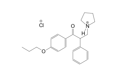 1-[3-oxo-2-phenyl-3-(4-propoxyphenyl)propyl]pyrrolidinium chloride