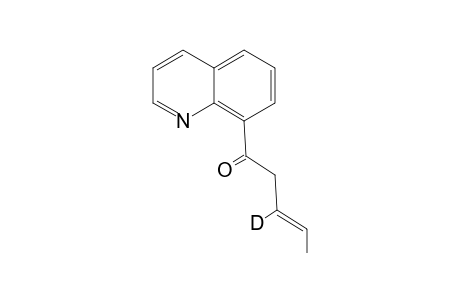 8-Quinolinyl 2-deuteriobut-2'-enyl ketone