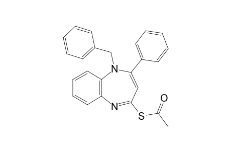 1-benzyl-2-phenyl-1H-1,5-benzodiazepine-4-thiol, acetate (ester)
