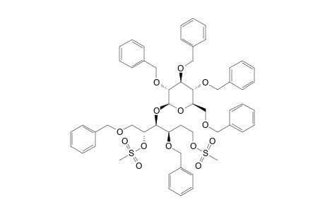 methanesulfonic acid [(1R,2S,3R)-3-(benzyloxy)-1-(benzyloxymethyl)-5-methylsulfonyloxy-2-[(2S,3R,4S,5R,6R)-3,4,5-tris(benzyloxy)-6-(benzyloxymethyl)tetrahydropyran-2-yl]oxy-pentyl] ester