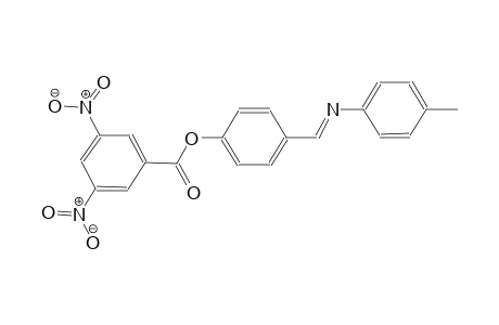 phenol, 4-[(E)-[(4-methylphenyl)imino]methyl]-, 3,5-dinitrobenzoate (ester)