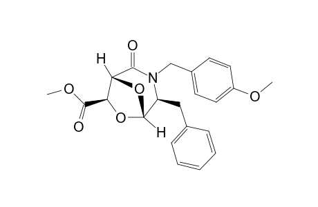 Methyl (1R,4S,5S,7R)-3-(p-Methoxybenzyl)-2-oxo-4-exo-benzyl-6,8-dioxa-3-azabicyclo[3.2.1]octane-7-exo-carboxylate