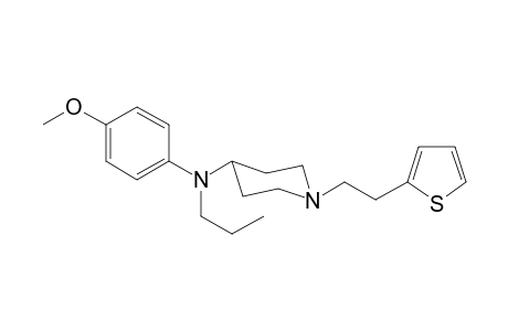 N-Propyl-N-(4-methoxyphenyl)-1-[(2-thiophen-2-yl)ethyl]-piperidin-4-amine