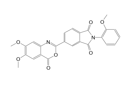 1H-isoindole-1,3(2H)-dione, 5-(6,7-dimethoxy-4-oxo-4H-3,1-benzoxazin-2-yl)-2-(2-methoxyphenyl)-