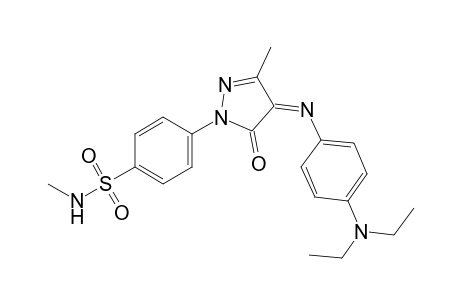 N-{p-{4-[p-(diethylamino)phenylimino]-3-methyl-5-oxo-2-pyrazolin-1-yl}phenylsulfonyl}acetamide