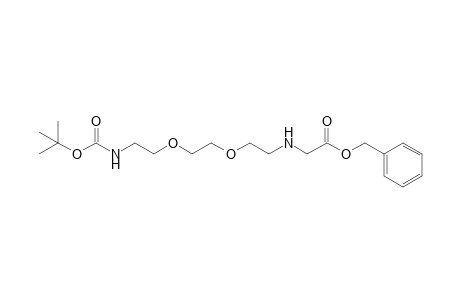 Benzyl N-{[2-(tert-butoxycarbonylamino)ethoxyethoxyethyl]amino}acetate