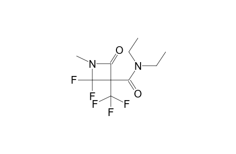 1-METHYL-2,2-DIFLUORO-4-OXO-3-TRIFLUOROMETHYL-3-AZETIDINE-DIETHYLCARBOXAMIDE