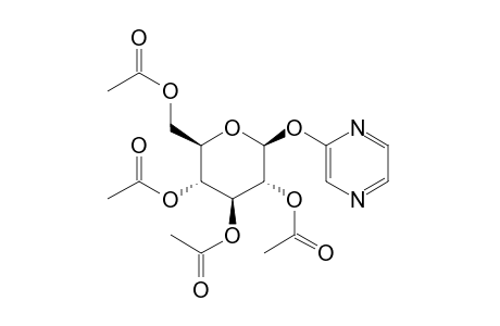 (beta-D-glucopyranosyloxy)pyrazine, tetraacetate (ester)
