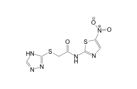 acetamide, N-(5-nitro-2-thiazolyl)-2-(4H-1,2,4-triazol-3-ylthio)-