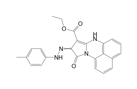 8-Ethoxycarbonyl-7H-9-(4-methylphenylhydrazono)-pyrrolo[1,2-a]perimidin-10-one