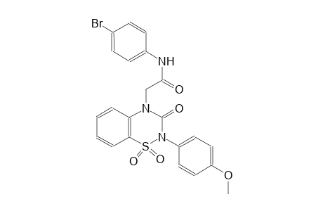 2H-1,2,4-benzothiadiazine-4-acetamide, N-(4-bromophenyl)-3,4-dihydro-2-(4-methoxyphenyl)-3-oxo-, 1,1-dioxide