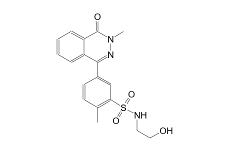 N-(2-hydroxyethyl)-2-methyl-5-(3-methyl-4-oxo-3,4-dihydro-1-phthalazinyl)benzenesulfonamide