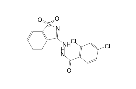 2,4-dichloro-N'-(1,1-dioxido-1,2-benzisothiazol-3-yl)benzohydrazide