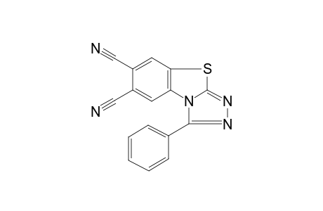 1-Phenyl-[1,2,4]triazolo[3,4-b][1,3]benzothiazole-6,7-dicarbonitrile