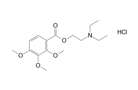 2,3,4-trimethoxybenzoic acid, 2-( diethylamino)ethyl ester, hydrochloride
