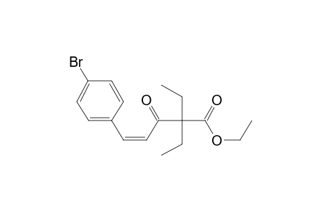 Ethyl (4Z)-5-(4-bromophenyl)-2,2-diethyl-3-oxo-4-pentenoate
