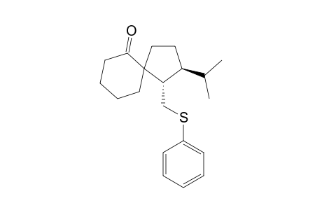(1S,2S)-2-Isopropyl-1-phenylsulfanylmethylspiro[4.5]decan-6-one