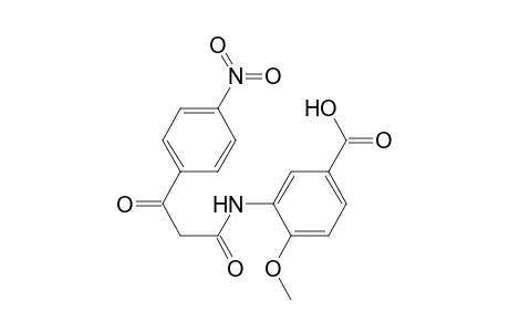 4-Methoxy-3-([3-(4-nitrophenyl)-3-oxopropanoyl]amino)benzoic acid
