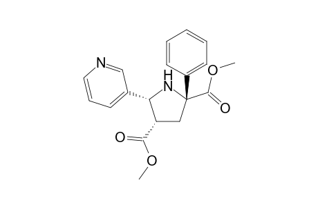 Dimethyl 2-phenyl-c-5-(3'-pyridyl)pyrrolidine-r-2,c-4-dicarboxylate