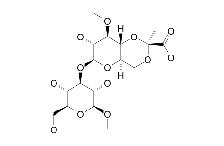 METHYL-O-[4,6-O-[(S)-1-CARBOXYETHYLIDENE]-3-O-METHYL-BETA-D-GLUCOPYRANOSYL]-(1->3)-BETA-D-GLUCOPYRANOSIDE