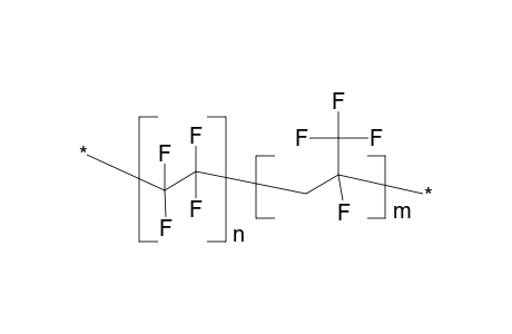 3-Trifluoromethyl-2-fluoropropene-tetrafluoroethylene copolymer (18 mol-% tfe units)
