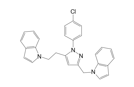 1-((5-(2-(1H-Indol-1-yl)ethyl)-1-(4-chlorophenyl)-1H-pyrazol-3-yl)methyl)-1H-indole