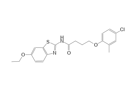 4-(4-chloro-2-methylphenoxy)-N-(6-ethoxy-1,3-benzothiazol-2-yl)butanamide