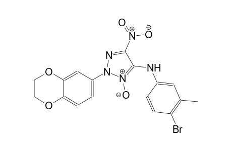 N-(4-bromo-3-methylphenyl)-2-(2,3-dihydro-1,4-benzodioxin-6-yl)-5-nitro-2H-1,2,3-triazol-4-amine 3-oxide