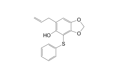 5-Hydroxy-4-(phenylthio)-6-(2'-propenyl)-1,3-benzodioxole