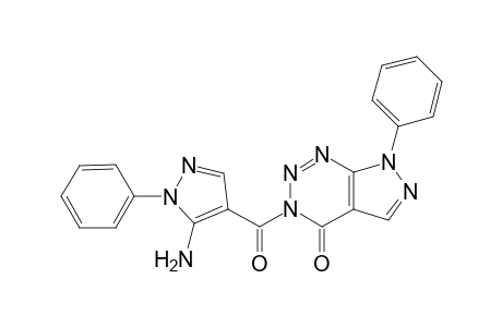 3-(5-Amino-1-phenyl-1H-pyrazol-4-ylcarbonyl)-7-phenyl-3,7-dihydro-4H-pyrazolo[3,4-d][1,2,3]triazin-4-one