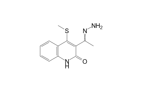 3-(1-Ethanehydrazonoyl)-4-(methylsulfanyl)quinolin-2(1H)-one