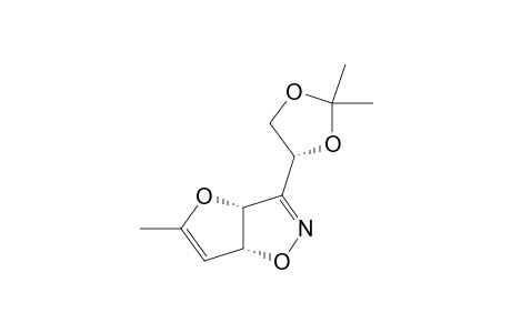 (3A-R,6A-R,1'S)-3-(1',2'-O-ISOPROPYLIDENEDIOXYETHYL)-5-METHYL-3A,6A-DIHYDROFURO-[2,3-D]-ISOXAZOLE