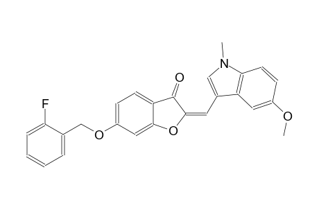 3(2H)-benzofuranone, 6-[(2-fluorophenyl)methoxy]-2-[(5-methoxy-1-methyl-1H-indol-3-yl)methylene]-, (2E)-