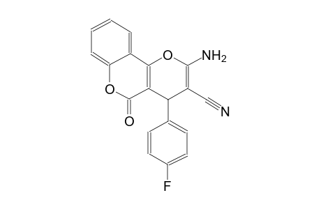 2-Amino-4-(4-fluoro-phenyl)-5-oxo-4H,5H-pyrano[3,2-c]chromene-3-carbonitrile