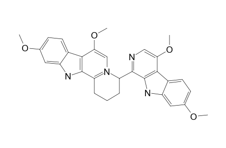 KIRONDRINE;7,10-DIMETHOXY-4-(4',7'-DIMETHOXY-9'H-PYRIDO-[3,4-B]-INDOL-1-YL)-1,2,3,4-TETRAHYDROINDOLO-[2,3A]-QUINOLIZINE