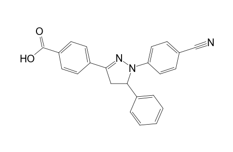 4-(1-(4-cyanophenyl)-5-phenyl-4,5-dihydro-1H-pyrazol-3-yl)benzoic acid