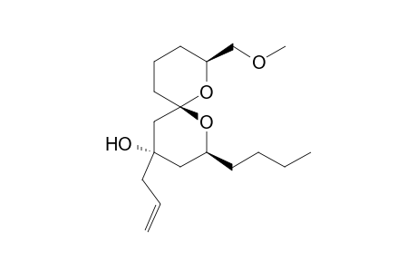 (2S,4S,6S,8S)-4-Allyl-2-butyl-8-((methoxy)methyl)-1,7-dioxaspiro[5.5]-undecan-4-ol