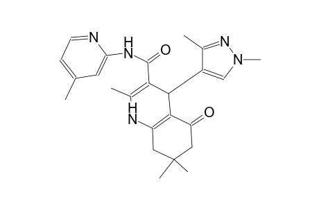 4-(1,3-dimethyl-1H-pyrazol-4-yl)-2,7,7-trimethyl-N-(4-methyl-2-pyridinyl)-5-oxo-1,4,5,6,7,8-hexahydro-3-quinolinecarboxamide