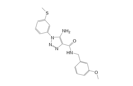 1H-1,2,3-triazole-4-carboxamide, 5-amino-N-[(3-methoxyphenyl)methyl]-1-[3-(methylthio)phenyl]-