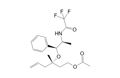 (3S,1'S,2'S)-1-O-Acetyl-3-methyl-3-(1'-phenyl-2'-trifluoroacetamido-1'-propoxy)hex-5-en-1-ol