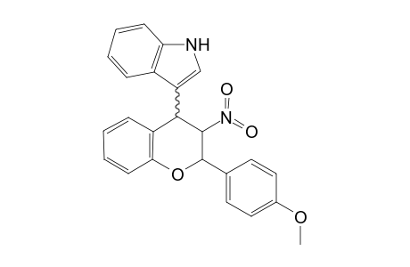 3-[(3S*)-3'-Nitro-2'-(p-methoxyphenyl)chroman-4'-yl]-1H-indole