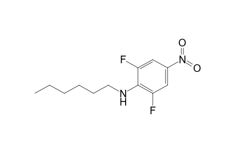 N-(1-Hexyl)-2,6-difluoro-4-nitroaniline