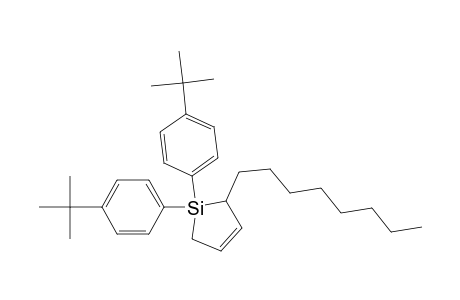 1,1-bis(4-tert-butylphenyl)-2-octyl-1-silacyclo-3-pentene