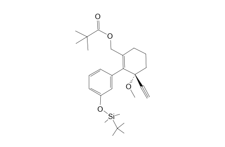 2-[3-(tert-Butyldimethylsilyloxy)phenyl]-3-methoxy-3-(1-ethynyl)-1-cyclohexenylmethyl pivalate
