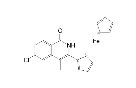 6-Chloro-3-ferrocenyl-4-methylisoquinolin-1(2H)-one
