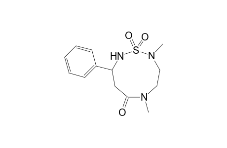 2,5-Dimethyl-6-oxo-8-phenyl-1-thia-2,5,9-triazacyclononan-1,1-dioxide