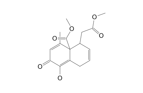5-CARBOMETHOXYMETHYL-4A-CARBOMETHOXY-1-HYDROXY-4-METHYL-2,4A,5,8-TETRAHYDRONAPHTHALENE-2-ONE