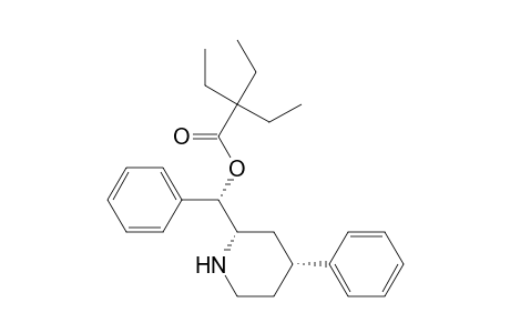 Butanoic acid, 2,2-diethyl-, phenyl(4-phenyl-2-piperidinyl)methyl ester, [2.alpha.(S*),4.alpha.]-