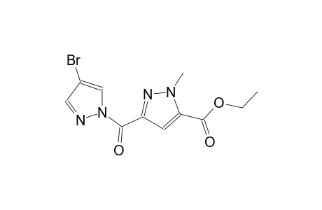 ethyl 3-[(4-bromo-1H-pyrazol-1-yl)carbonyl]-1-methyl-1H-pyrazole-5-carboxylate